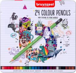 Royal Talens színes ceruzák ón dobozban 24db (Bruynzeel színes) (60212224)