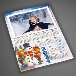  Hóemberes fényképes naptár, A4