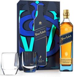 Johnnie Walker Blue Label with two glasses - бленд шотландско уиски 700ml