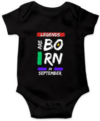 printfashion Legends are born in september - Baba Body - Fekete (14633798)