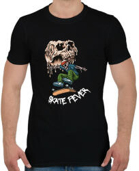 printfashion Skate fever - Férfi póló - Fekete (14634329)
