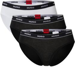 HUGO Red Slip negru, alb, Mărimea XS
