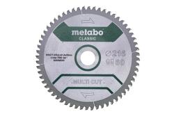 Metabo fűrészlap MultiCutClassic 216x30 Z60 FZ/TZ 5°neg /B (628655000)