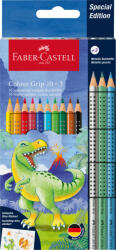 Faber-Castell Set promo creioane colorate 10+3 culori grip 2001 dinozauri faber-castell (FC201545)