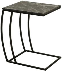Adore Furniture Măsuță laterală 65x35 cm negru (AD0154)