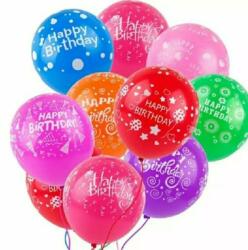  Балон с надпис happy birthday микс цветове