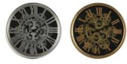 Home ESPRIT Ceas de Perete Home ESPRIT Negru Auriu* Argintiu Metal Geam 25 x 6, 3 x 25 cm (2 Unități)