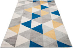  Szürke-kék geometrikus NICO szőnyeg Méret: 240x330 cm