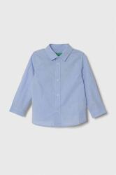 United Colors of Benetton gyerek ing pamutból - kék 104 - answear - 7 090 Ft