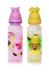 Baby Care állatfejes cumisüveg - 250 ml - sárga