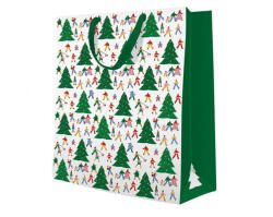 Christmas Hustle, Karácsony papír ajándéktasak 30x41x12 cm (MLG891270)