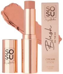 Sosu by SJ Fard de obraz tip stick - Sosu Cosmetics Blush On The Go Cream Stick 02 - Blush Peach