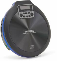 Aiwa PCD-810BL Hordozható CD lejátszó fekete/kék színben (PCD-810BL)