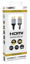 EMTEC HDMI kábel, 1, 8 m, EMTEC "T700HD (EKT700HD) - fapadospatron