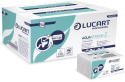 LUCART Kéztörlő, Z hajtogatott, 2 rétegű, 242 lap, LUCART "Aquastream", fehér (UBC32)