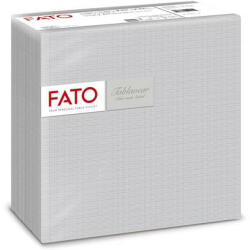 FATO Szalvéta, 1/4 hajtogatott, 40x40 cm, FATO "Airlaid Shade", ezüst (KHH600) - fapadospatron