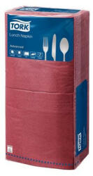 Tork Szalvéta, 1/4 hajtogatott, 2 rétegű, 32x32 cm, Advanced, TORK "Lunch", bordó (KHH197) - fapadospatron
