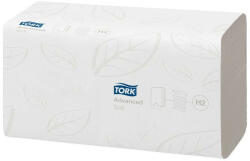 Tork Kéztörlő, Interfold hajtás, 2 rétegű, 3780 lap, H2 rendszer, Advanced, TORK "Xpress® Soft Multifold", fehér ► 21 csomag, 180 lap/csomag (KHH180)