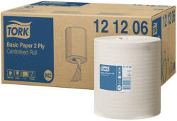 Tork Kéztörlő, tekercses, belsőmag-adagolás, 2 rétegű, M2 rendszer, Universal, TORK, fehér (6 tekercs/csomag) (KHH472)