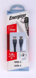 Energizer USB kábel, USB-C - USB-C, 1, 2m, ENERGIZER, fekete (EKA03) - fapadospatron