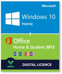 Microsoft Windows 10 Home + Micrisift Office 2013 Home and Student (DCDLD004DCDLD020)