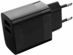 FIXED Smart Rapid Charge töltőfej, 2× USB kimenet, USB/micro USB kábel, 1 m, 17 W, fekete (FIXC17N-2UM-BK)