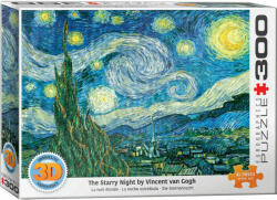 EUROGRAPHICS 6331-1204 - Sternennacht von Vincent van Gogh - 300 db-os 3D Lenticular puzzle