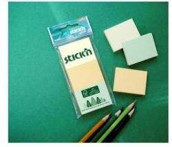 Stick`n by Hopax Blocnotes autoadeziv, 38x51 mm, 3x100 coli, STICK N, culori pastelate, 300 coli