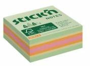 Stick`n by Hopax Bloc notes mini autoadeziv Stick' n Hopax, 51x51 mm, culori pastelate mix pădure, 240 de coli