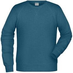 James & Nicholson (Daiber) Férfi kapucni nélküli biopamut felső 8022 - Olajzöld melírozott | 2XL (1-8022-1780341)