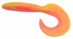 Rapture Fun Tail Grub 8, 5cm Red Flame Yelow Plasztik Csali 10db (188-00-782)