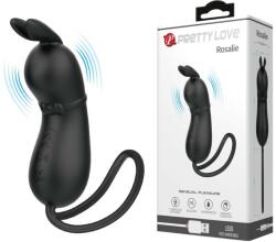 Pretty Love Stimulator Rosalie, 7 Moduri Vibratii, Silicon, USB, Negru Vibrator