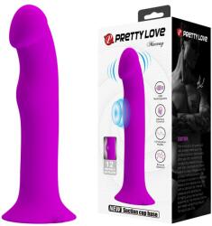 Pretty Love Vibrator Pretty Love Murray, 12 Moduri Vibratii si Pulsatii, Silicon, USB, Mov, 19 cm Vibrator