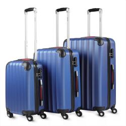 Monzana Baseline keményhéj bőröndkészlet, ABS, kék 36l, 60l, 89l