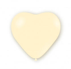 Balloons4party Set 25 baloane latex inima ivoire 12 cm