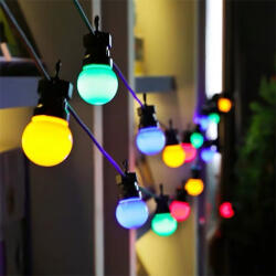 iProfesional. ro INSTALATIE CRACIUN EXTERIOR SIR, INTERCONECTABILA, 10m, 20 bulb, DEC20L10MRGB