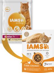Iams Advanced Nutrition száraz macskatáp idős macskáknak friss csirkével 800g