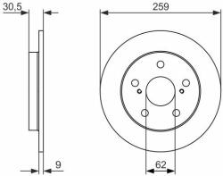 Bosch Disc frana BOSCH 0 986 479 765 (0 986 479 765)