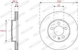 FERODO Disc frana FERODO DDF2663C - automobilus