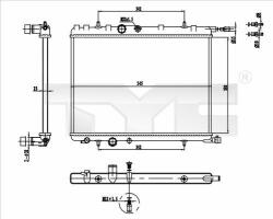 TYC Radiator, racire motor TYC 726-0016-R - centralcar