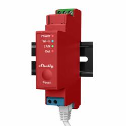 Shelly PRO 1PM DIN-sínre szerelhető WiFi + Ethernet + Bluetooth kompatibilis, 16A okosrelé, áramfogyasztás-méréssel (3800235268018)