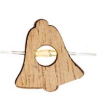 Somogyi Elektronic Mikro LED-es fényfüzér, 20 LED, harang figura (ML 23/WW) (ML 23/WW-harang)