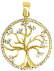 Brilio Pandantiv frumos din aur galben Copacul vieții PENT014_AU_Y