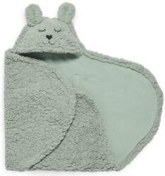 Jollein Jollein - Pelenkás takaró gyapjú Bunny 100x105 cm Ash Green FBB0277 (FBB0277)