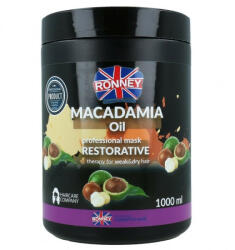 RONNEY Macadamia Oil - Masca restructuranta pentru par uscat 1000ml (5060589154766)