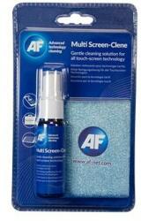 AF Tisztítófolyadék, érintőkijelzőhöz, mikroszálas kendővel, 25 ml, AF " Multi Screen-Clene"