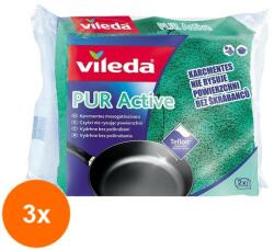 Vileda Set 3 x 2 Bureti de Vase pentru Teflon Vileda Active Wave (ROC-3xMAG1014404TS)