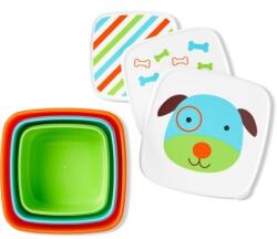 Skip Hop Set 3 cutii pentru pranz Zoo Catel (9H776310) Set pentru masa bebelusi