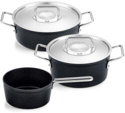 Fissler Set de vase pentru gătit ADAMANT, set de 3, negru, aluminiu, Fissler - kulina - 1 566,00 RON