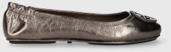 Tory Burch bőr balerina cipő Minnie Travel Ballet ezüst, 152821.200 - ezüst Női 38